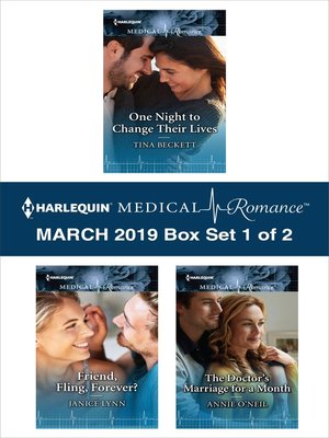 cover image of Harlequin Medical Romance March 2019, Box Set 1 of 2